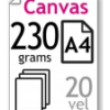 Canvas Fotopapier 230 grams A4 (20 vel)