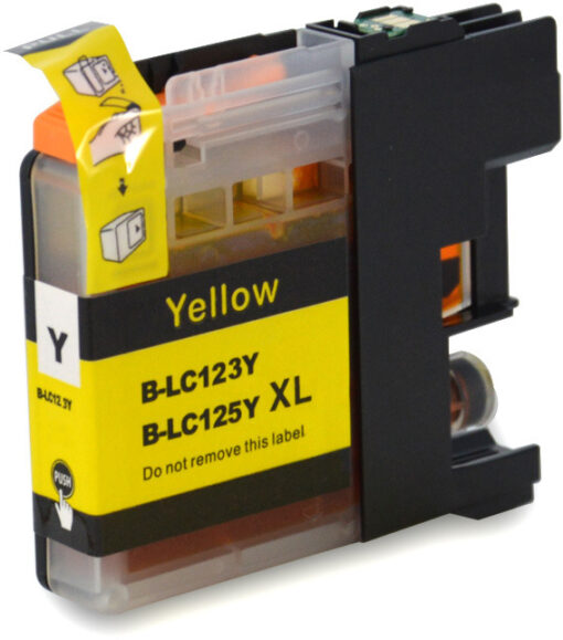 Brother LC-123-125Y (huismerk) inktcartridge Geel